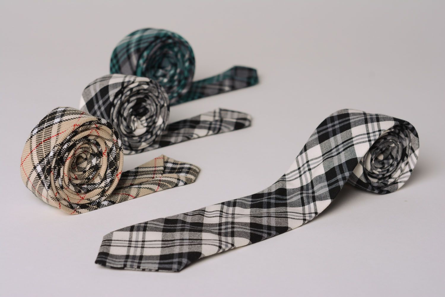 Krawatte karo handmade foto 2