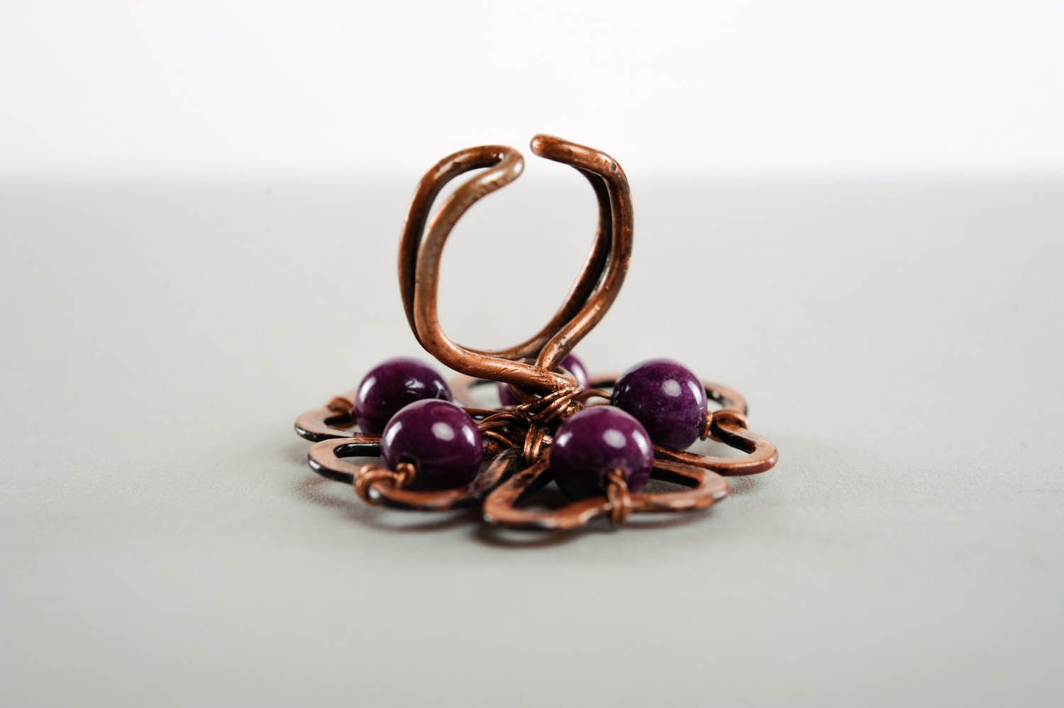 Ring with garnet Buttercup photo 2
