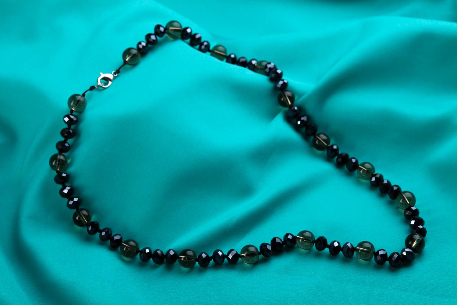 Handmade bead necklace designer accessories gemstone jewelry long necklace photo 1
