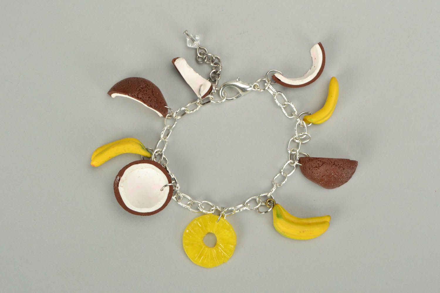 Armband mit Früchten Polymerton, Handarbeit foto 4