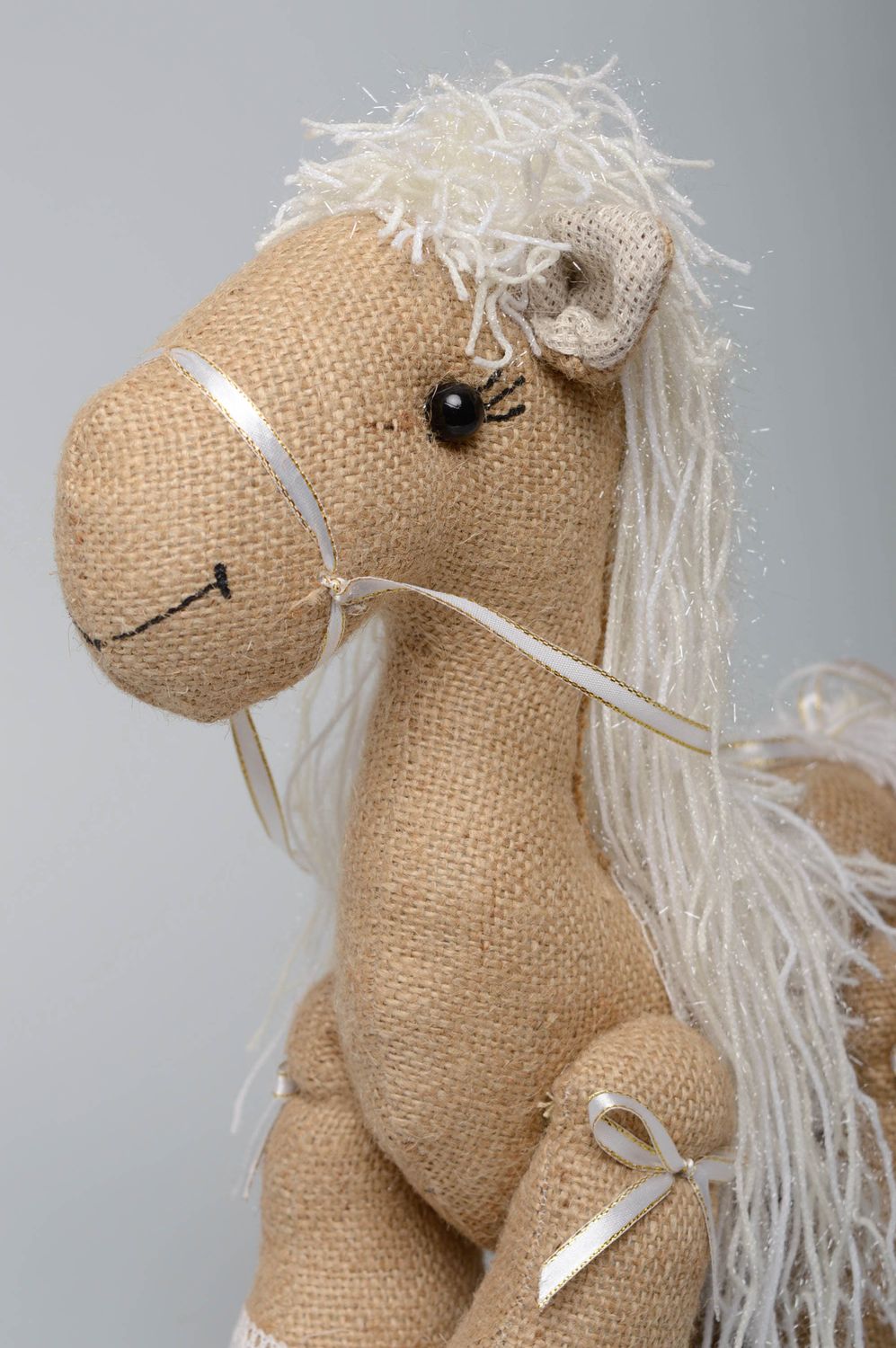 Мягкая игрушка лошадка радостная красивая  фото 2