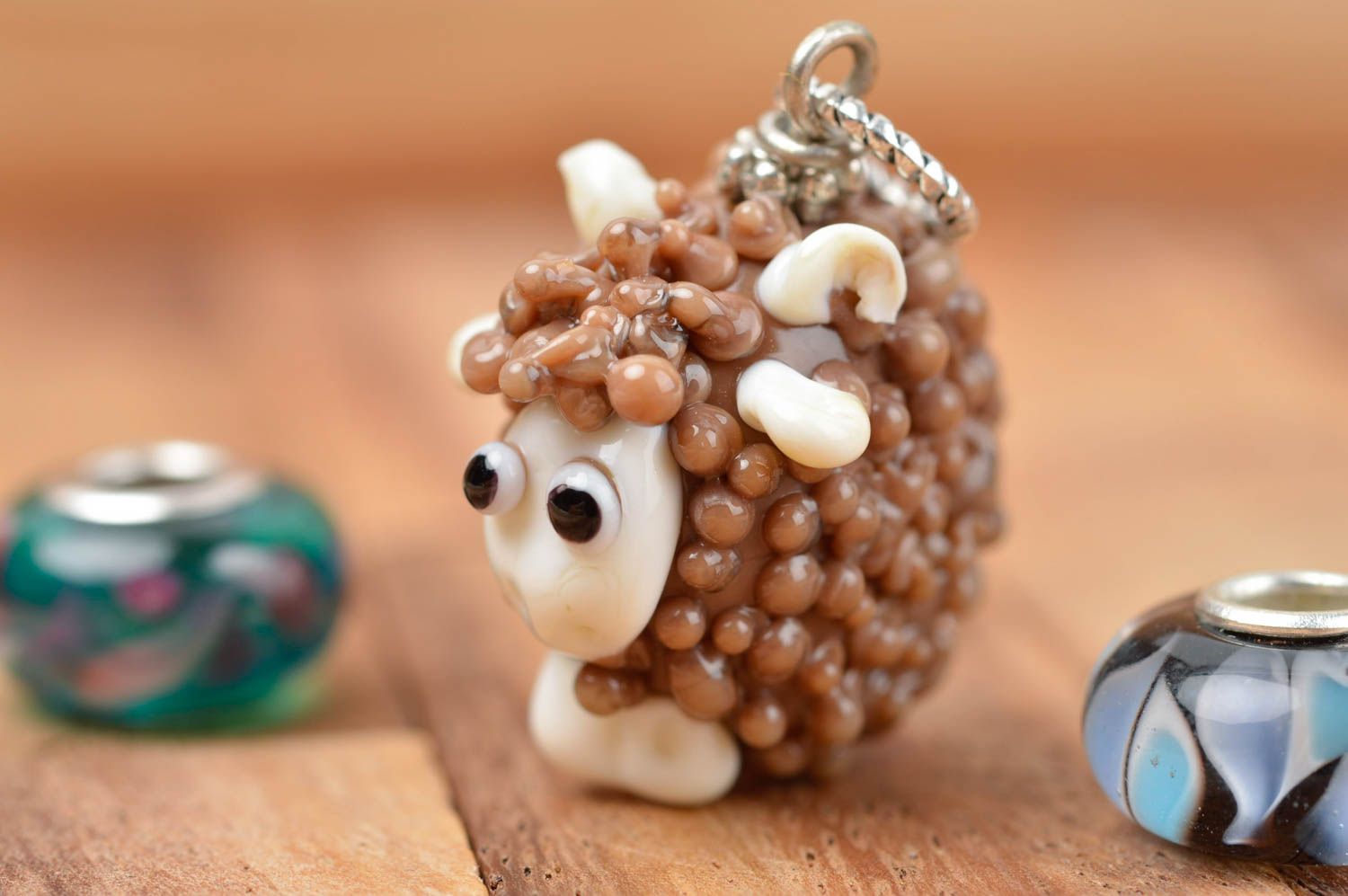 Perle en verre faite main Fourniture pour bijoux mouton Loisirs créatifs photo 1