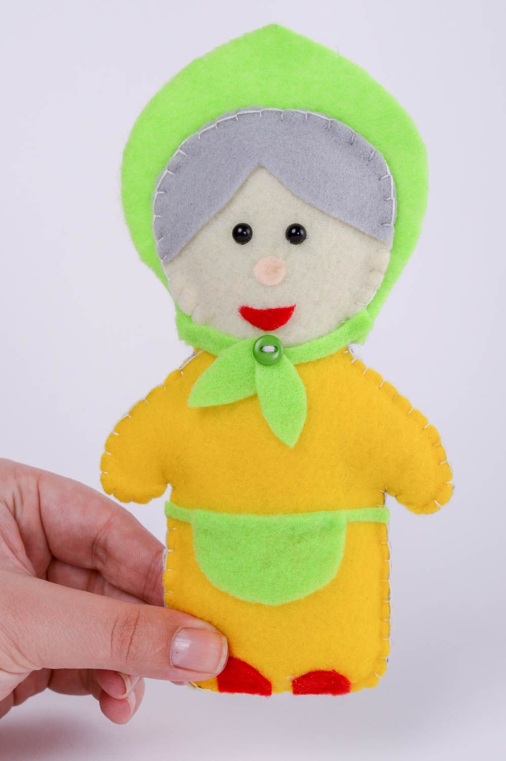 Фетровая игрушка мягкая игрушка ручной работы декоративная игрушка бабушка фото 5