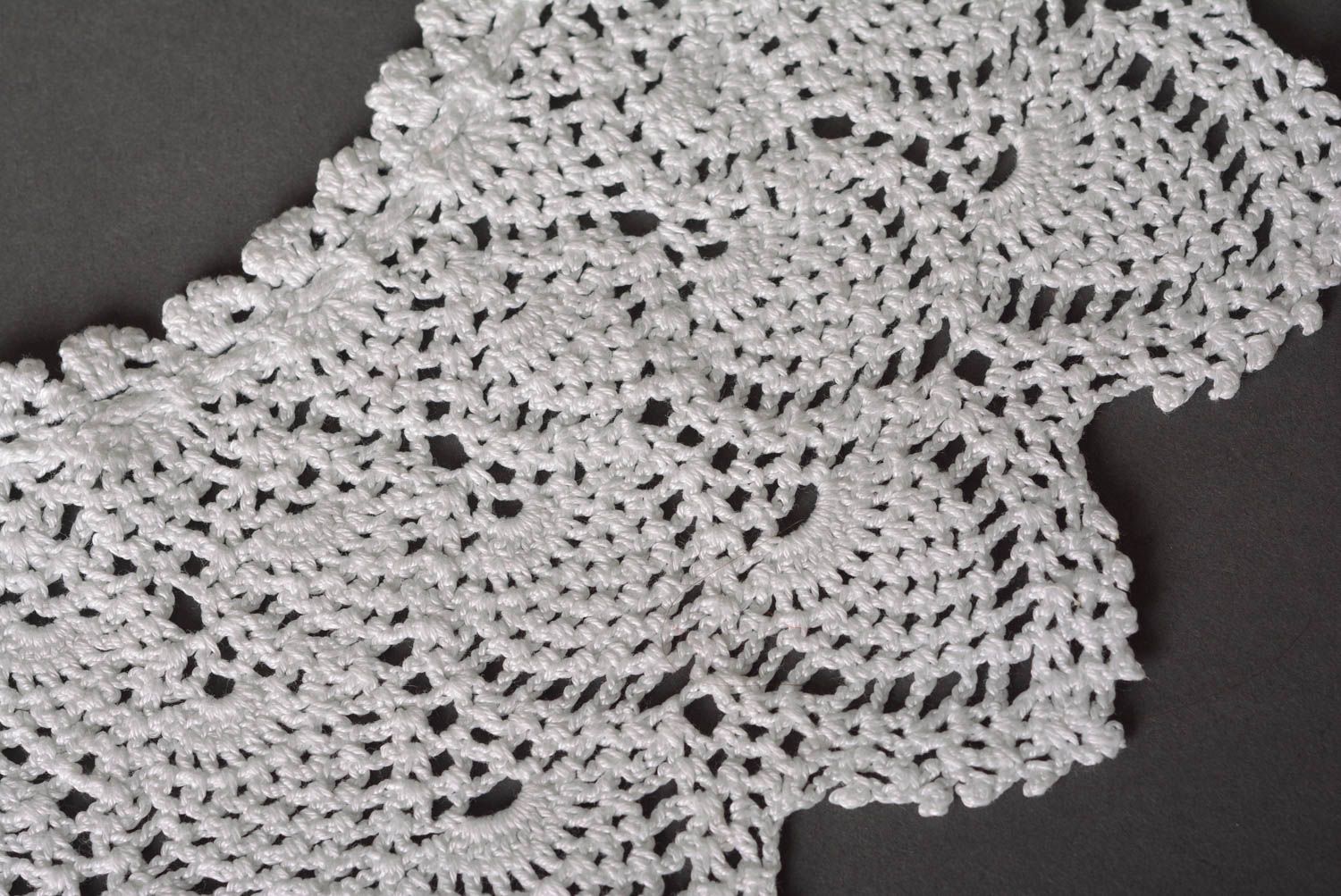 Cuello tejido a crochet hecho a mano regalo original accesorio para mujer foto 3
