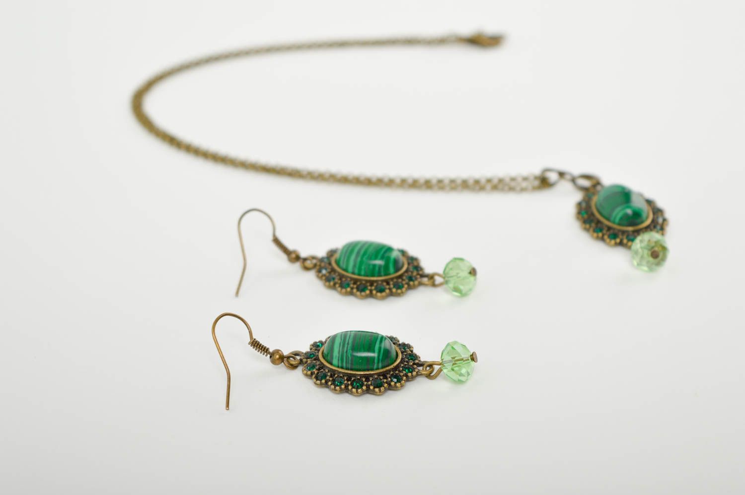 Cool handmade jewelry set bead earrings bead pendant fashion trends for girls photo 3