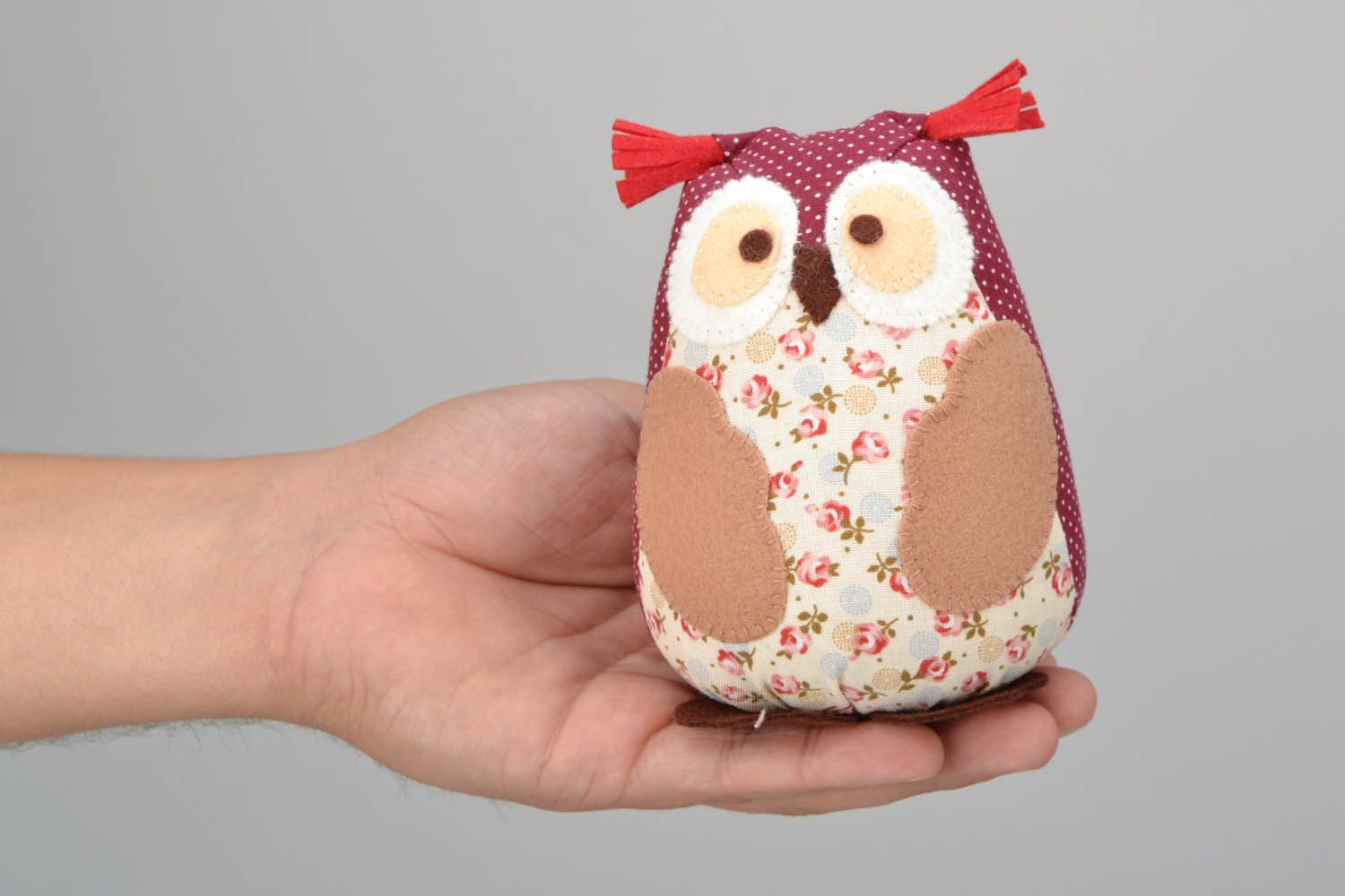 Handmade soft toy Owl photo 1