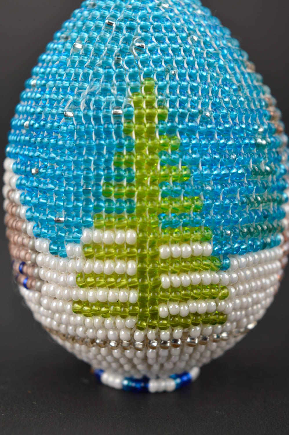 Huevo de Pascua hecho a mano con casita regalo original decoración para fiesta foto 2