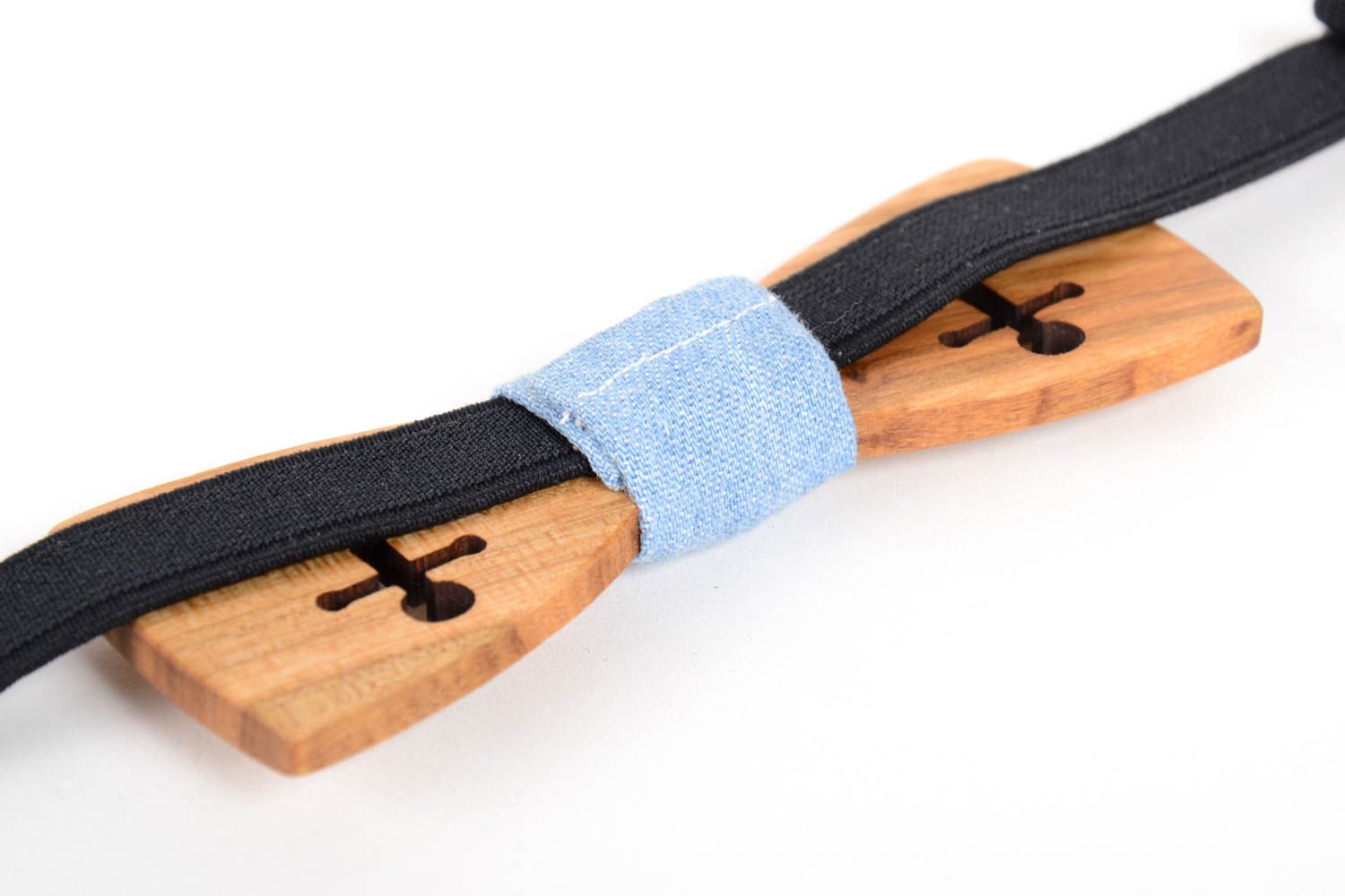 Handmade Fliege Krawatte Accessoire für Männer Fliege aus Holz mit Ankern  foto 5
