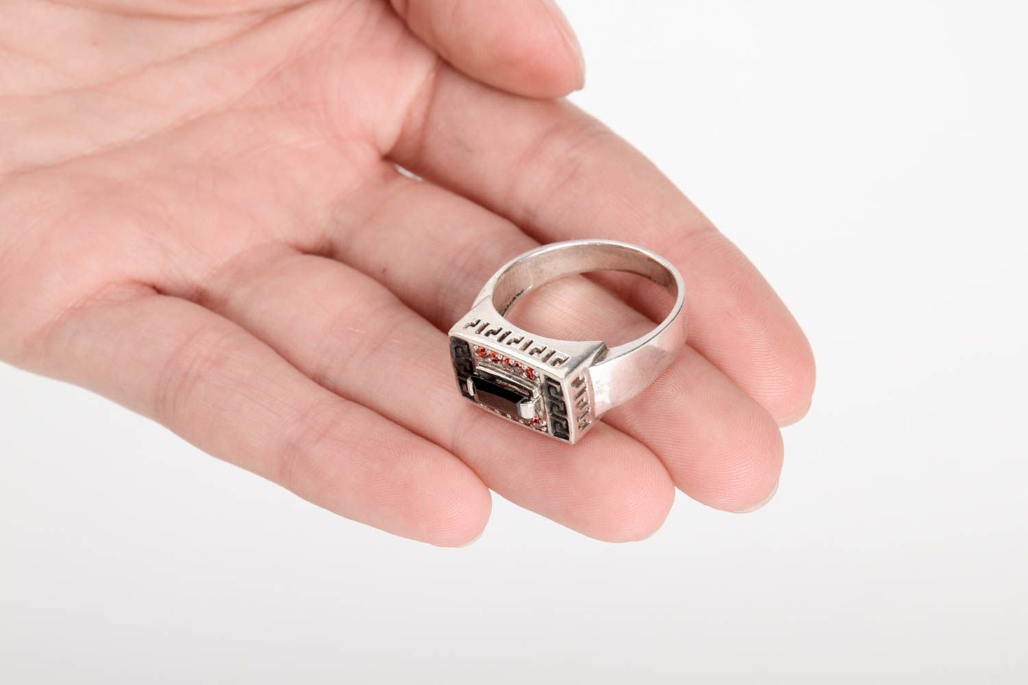 Handmade Herrenring Silber Schmuck Ring Designer Accessoires Geschenk Ideen foto 5