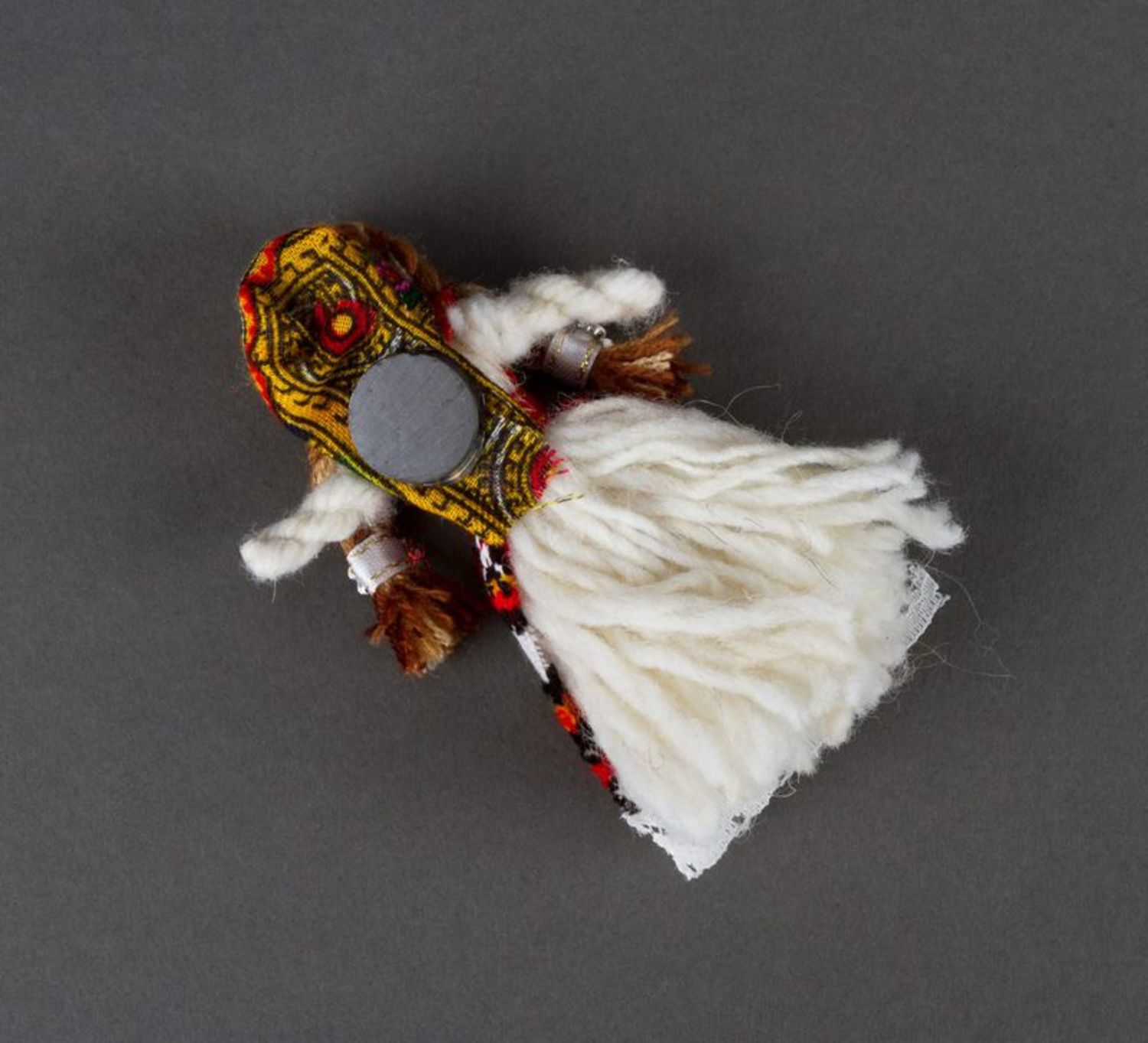 Magnete fatto a mano bambola talismano etnica decorazioni di frigorifero foto 4