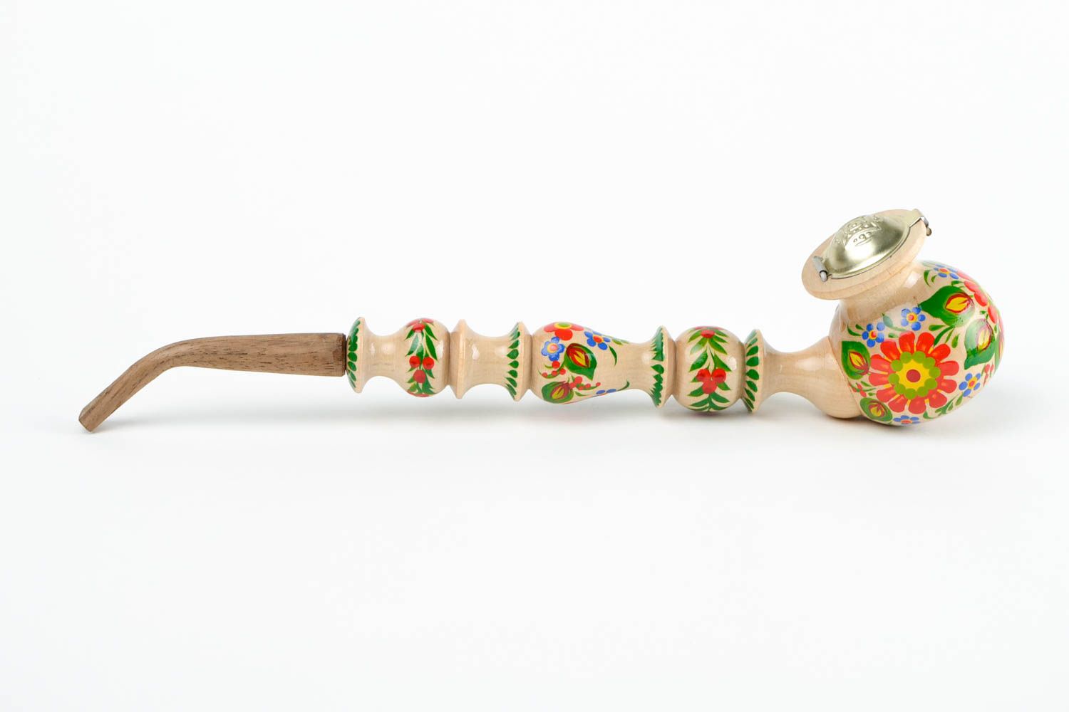 Handmade Pfeife aus Holz bunt kleine Tabakpfeife Geschenk für Mann ethnisch foto 4