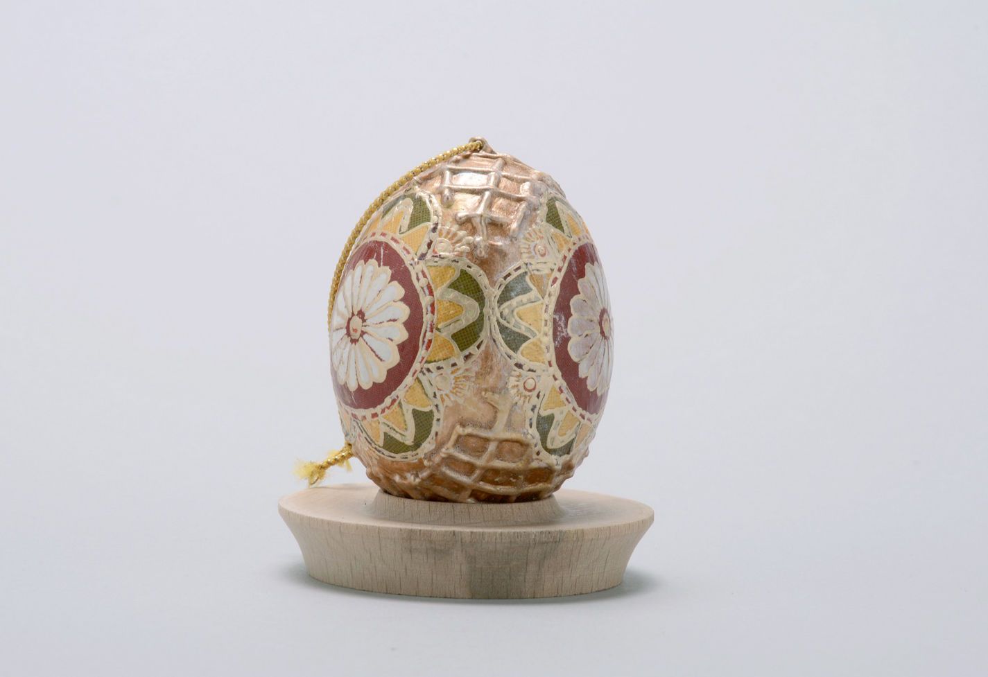 Pendente d'arredo fatto a mano a forma di uovo originale decorazioni di casa
 foto 3