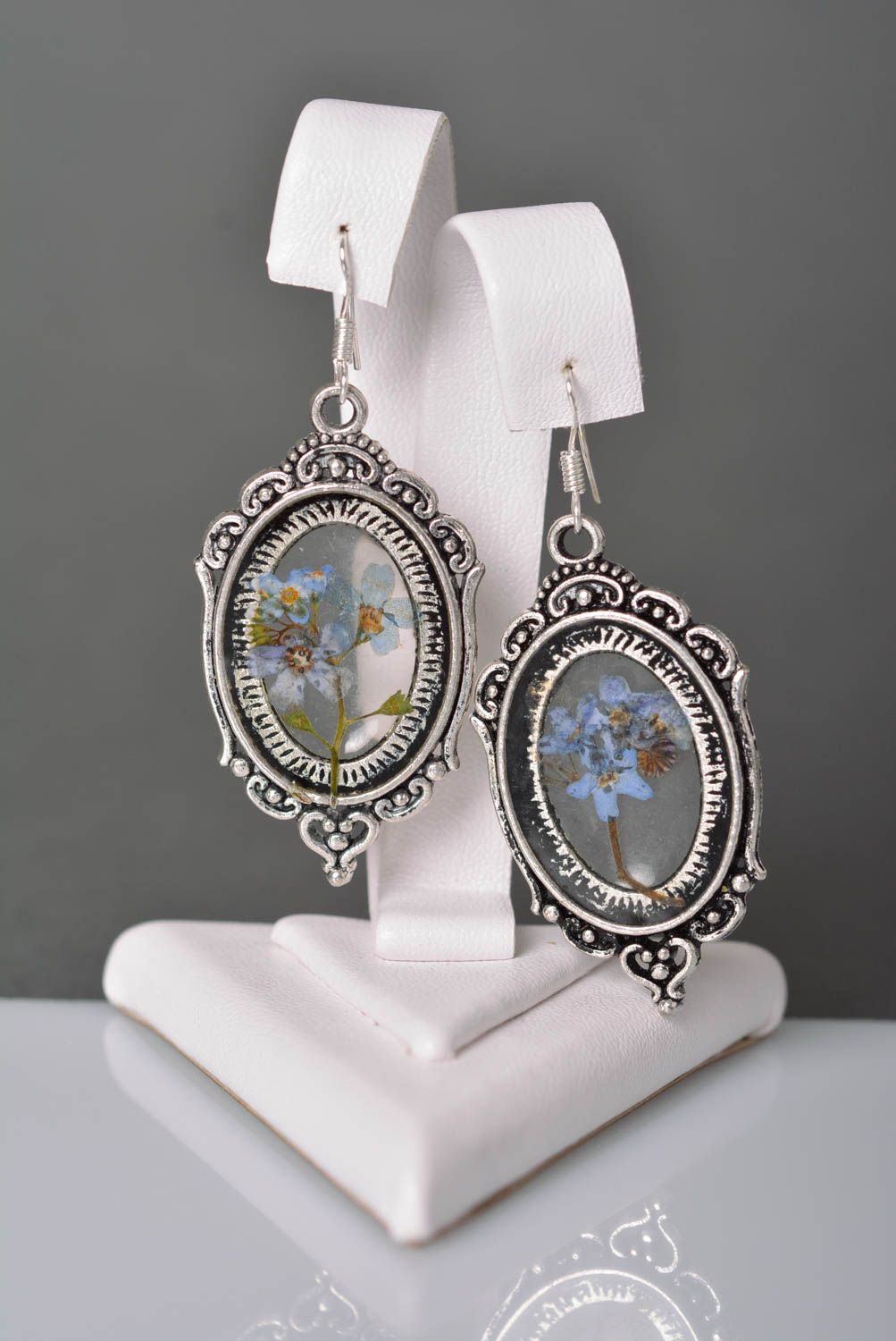 Handmade jewelry botanic earrings flower earrings accessories for girls photo 2