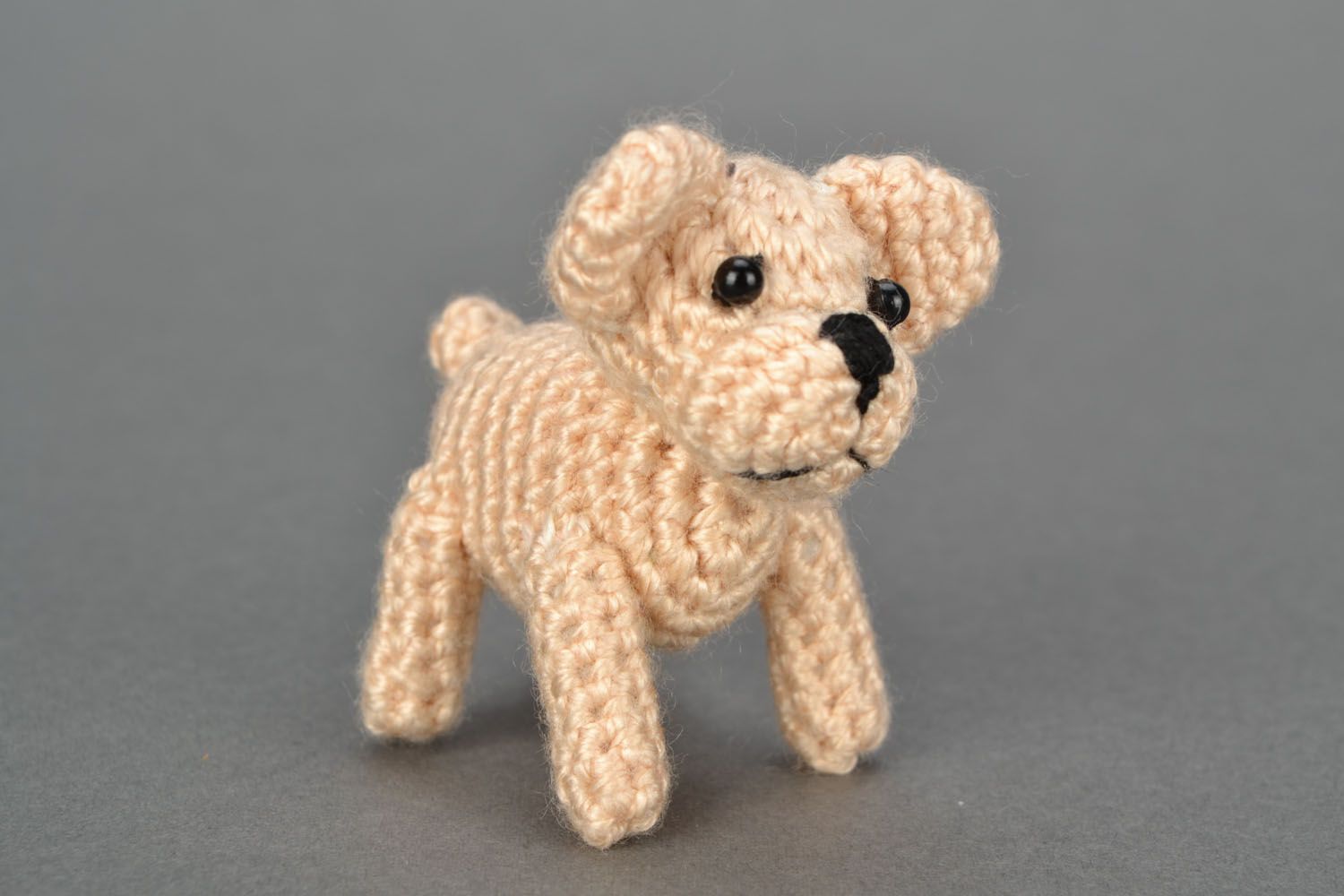 Crocheted toy Doggie Bulldog photo 3
