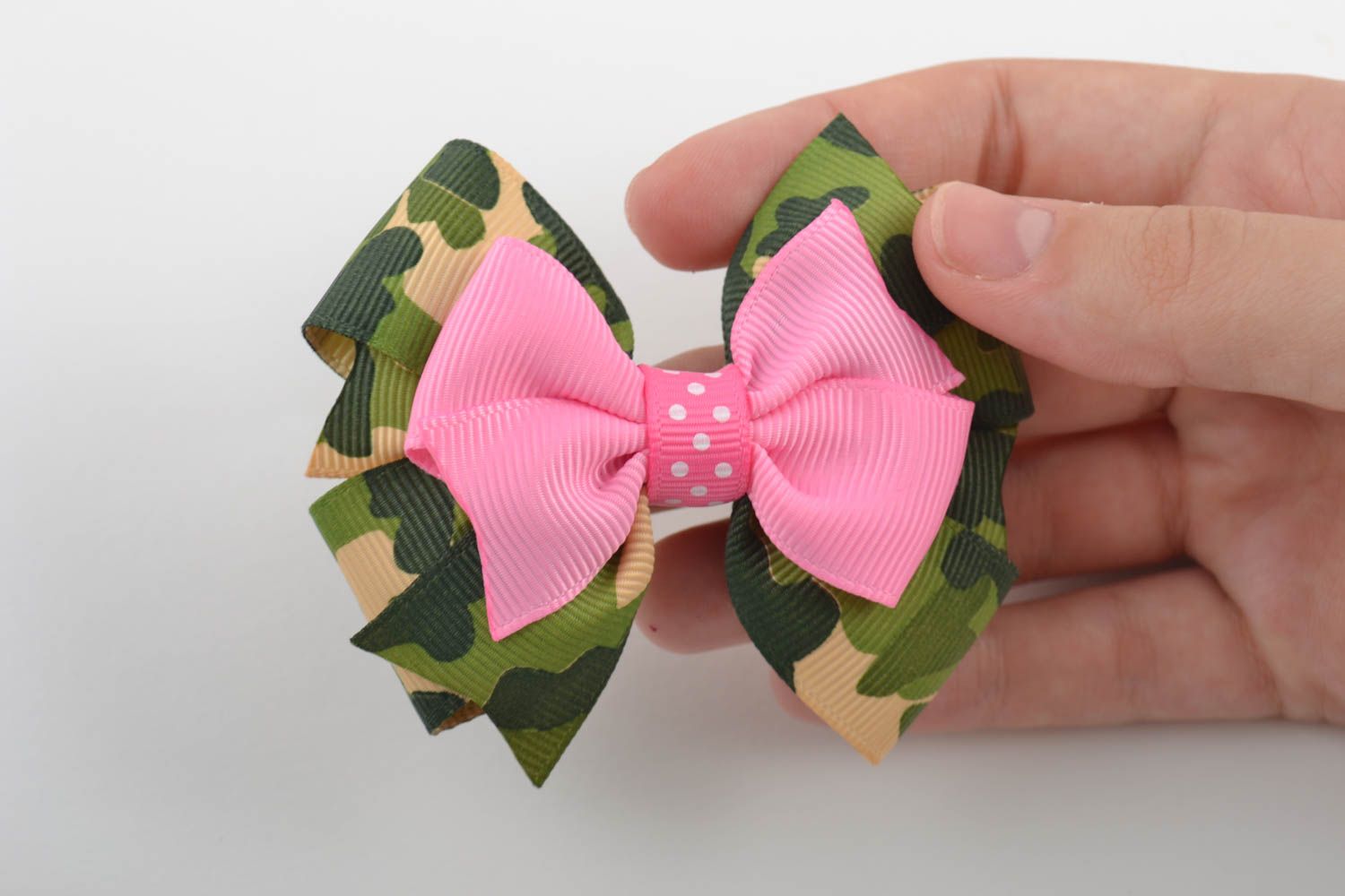 Handmade hair bow for girls jewellery supplies ribbon bows jewelry making photo 2