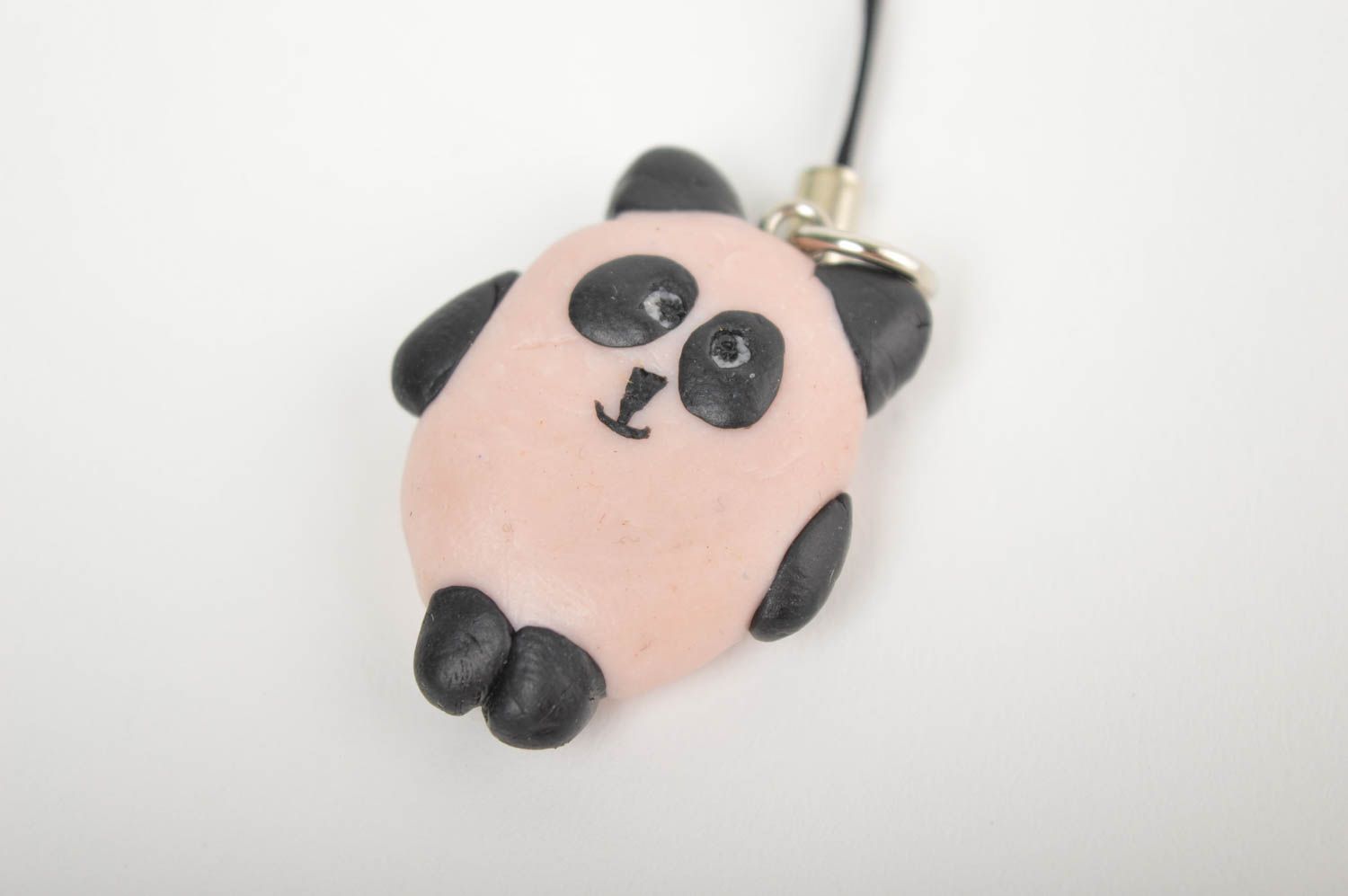 Handmade keychain unusual gift design trinket souvenir chain panda unusual gift  photo 5
