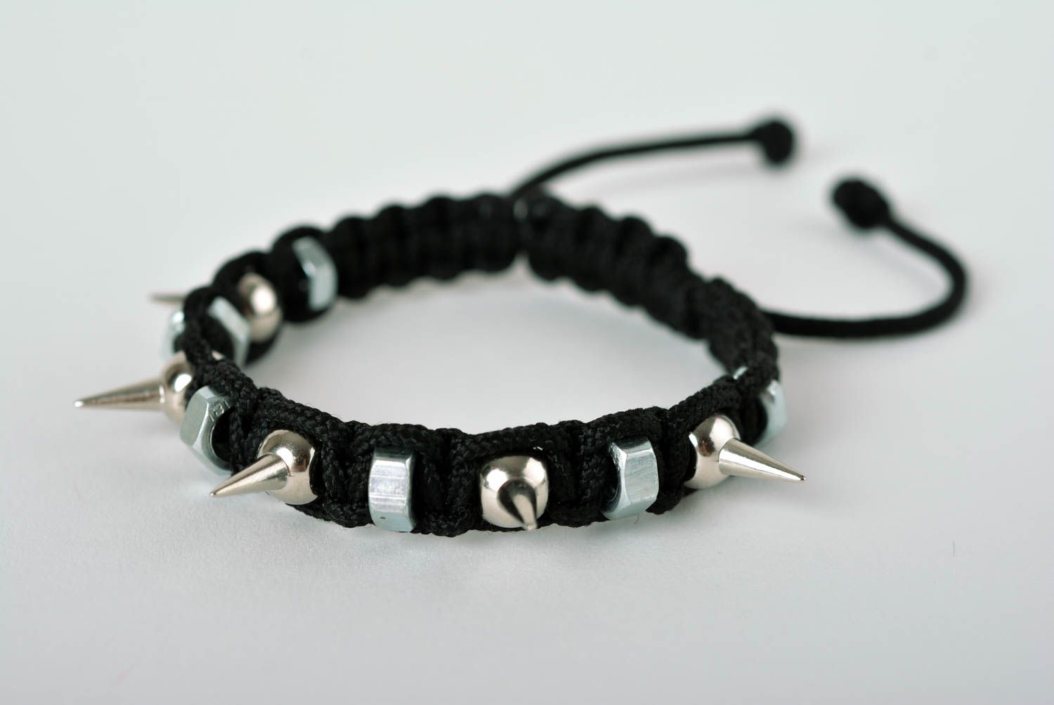 Stylish handmade woven cord bracelet unusual womens bracelet gifts for her photo 1