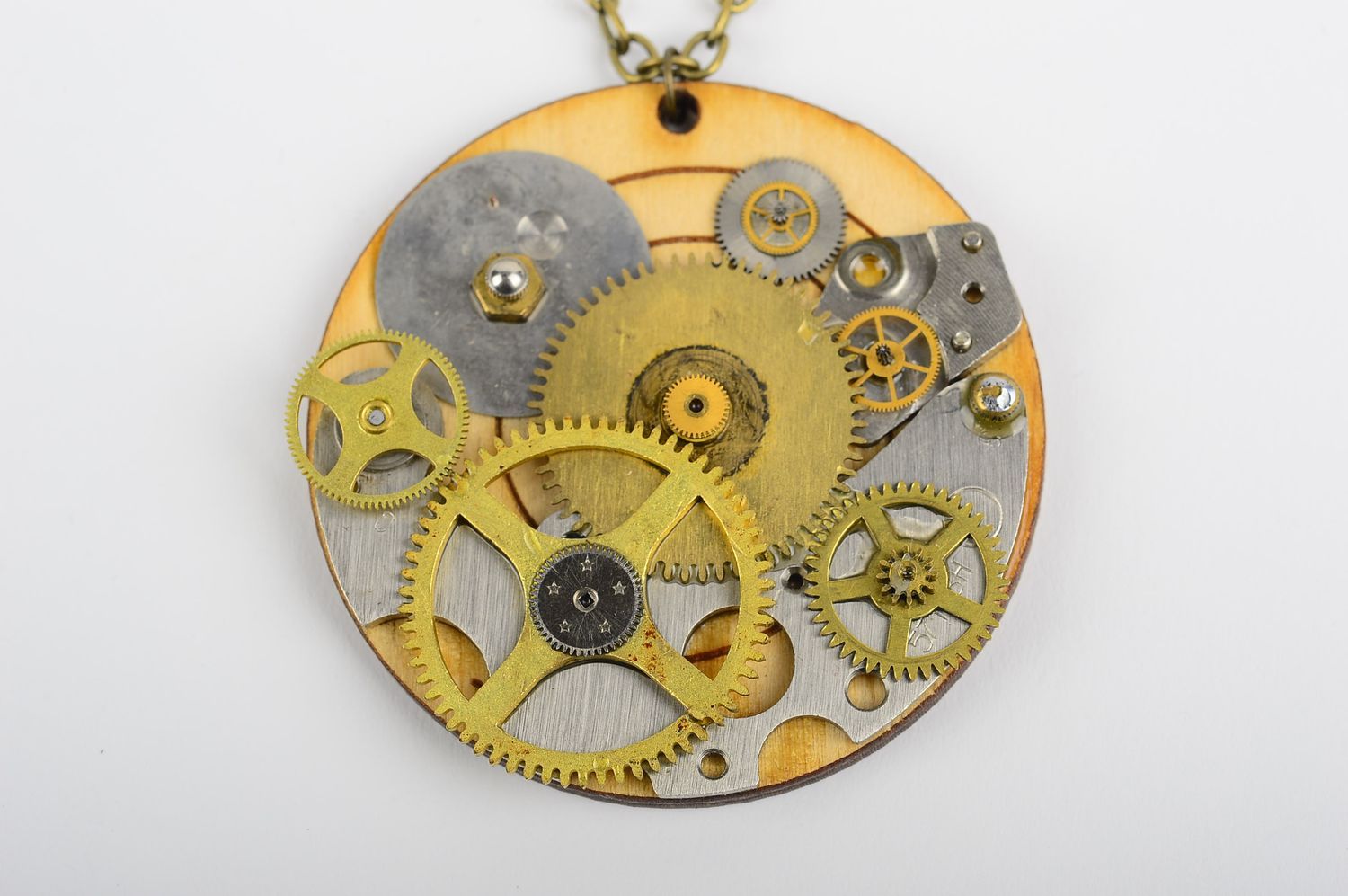 Stylish handmade steampunk jewelry steampunk pendant chain necklace for women photo 3