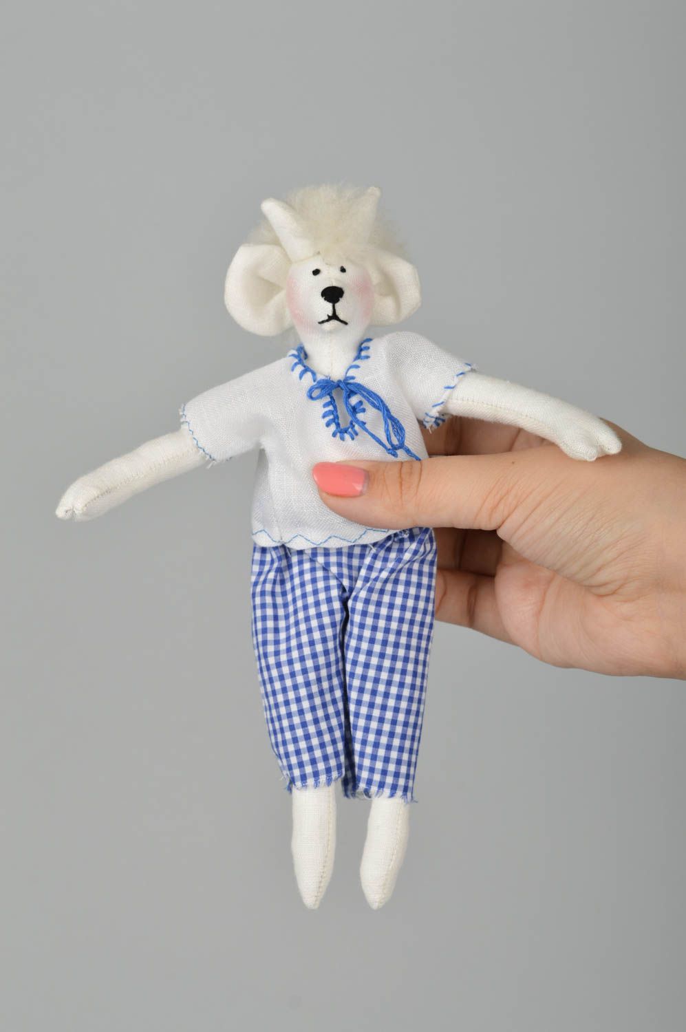 Juguetes artesanales de tela muñecos de peluche regalo original para niño foto 3