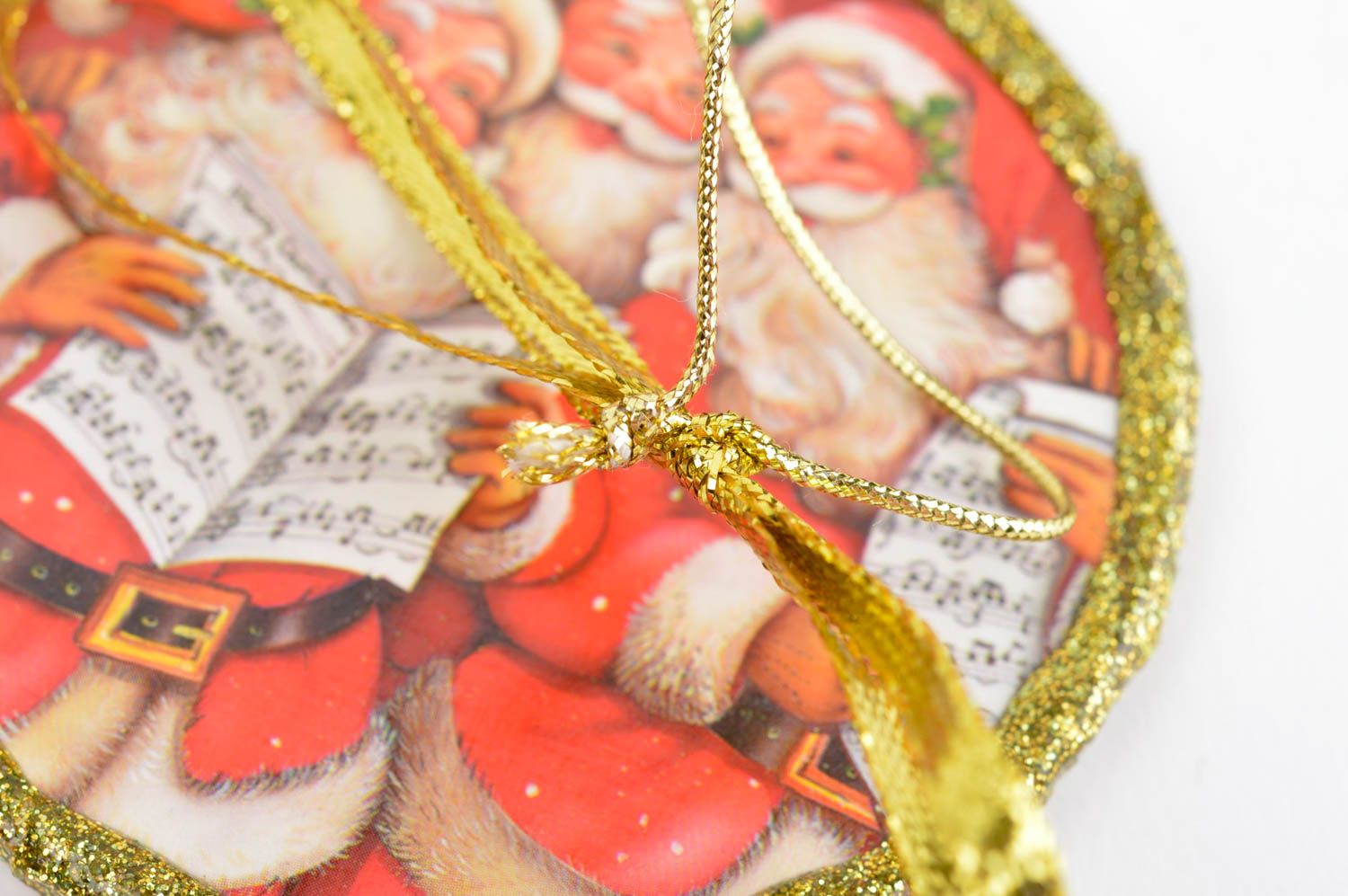 Colgante decorativo artesanal adorno para árbol de Navidad decoración de casa foto 4