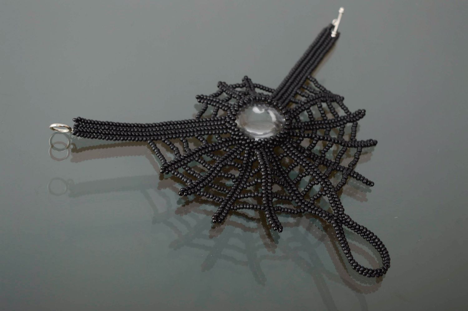 Handgemachtes Slave Armband aus Glasperlen Spinngewebe für Frauen foto 1