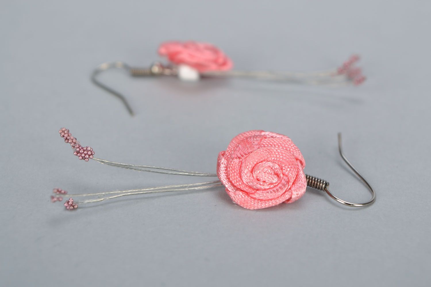 Long earrings Roses photo 4