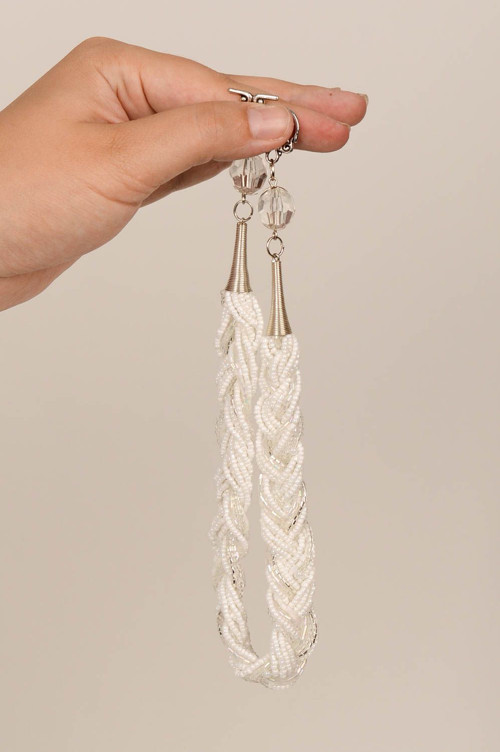 Beautiful handmade beaded necklace accessories for girls artisan jewelry  photo 5