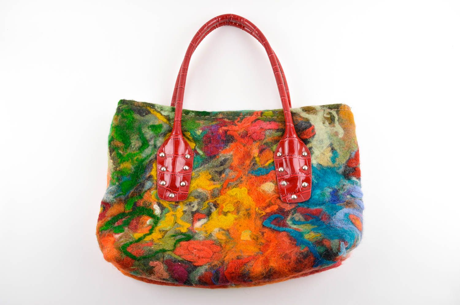 Handmade bag designer handbag woolen bag for women unusual bag gift ideas photo 2