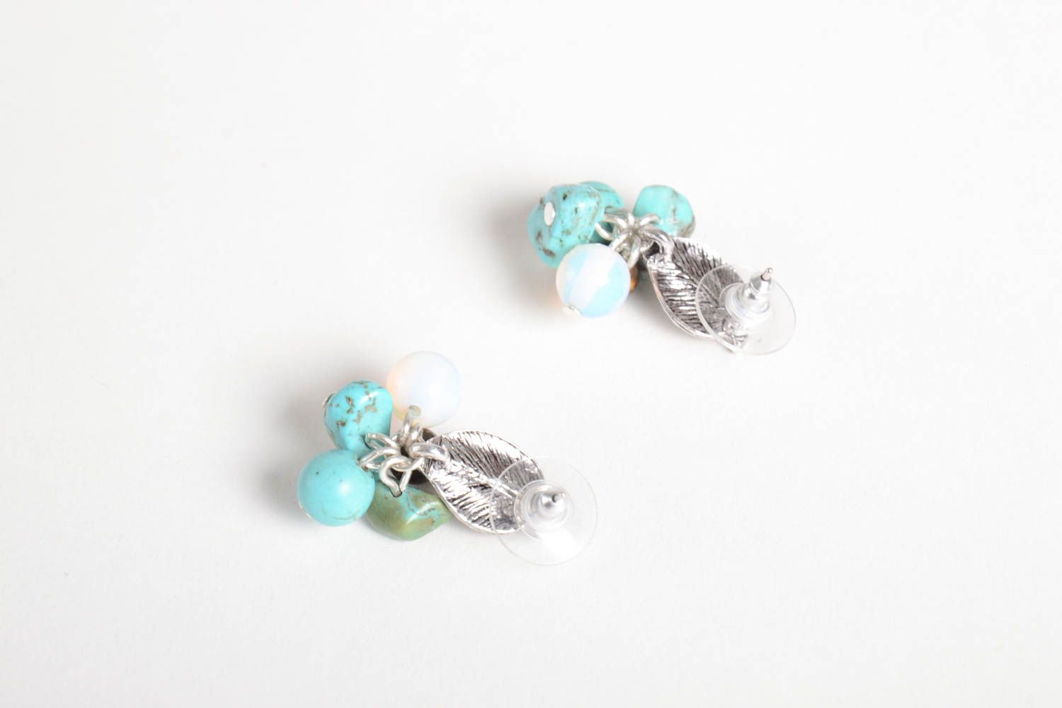 Stylish handmade gemstone earrings dangle beaded earrings gifts for her photo 3