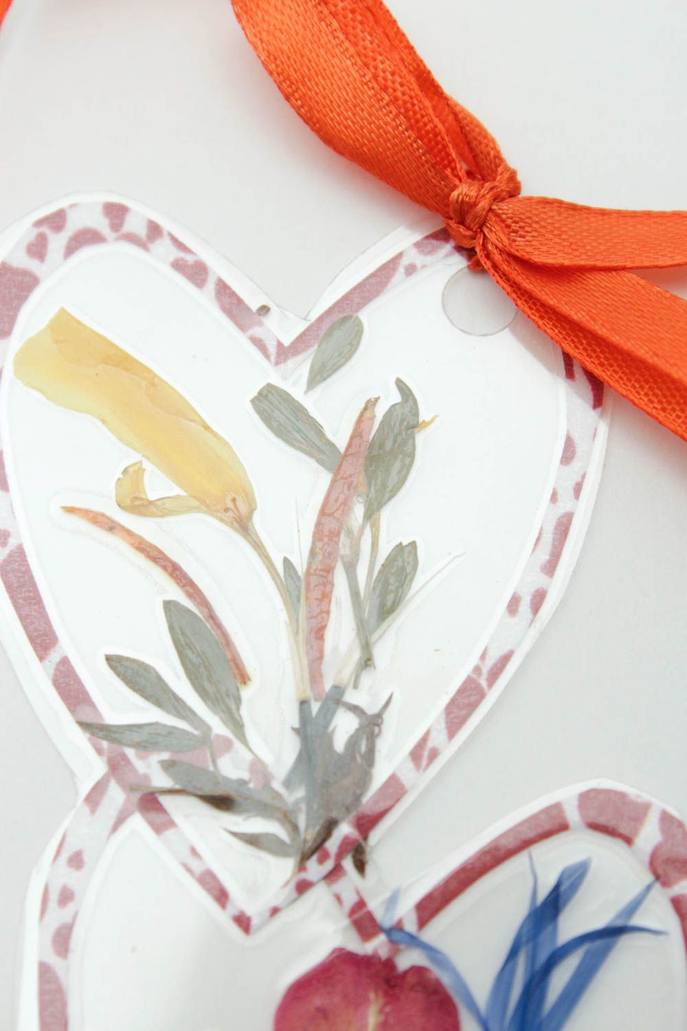 Сердце с цветами ручной работы декор для дома декоративное сердце подвеска фото 4