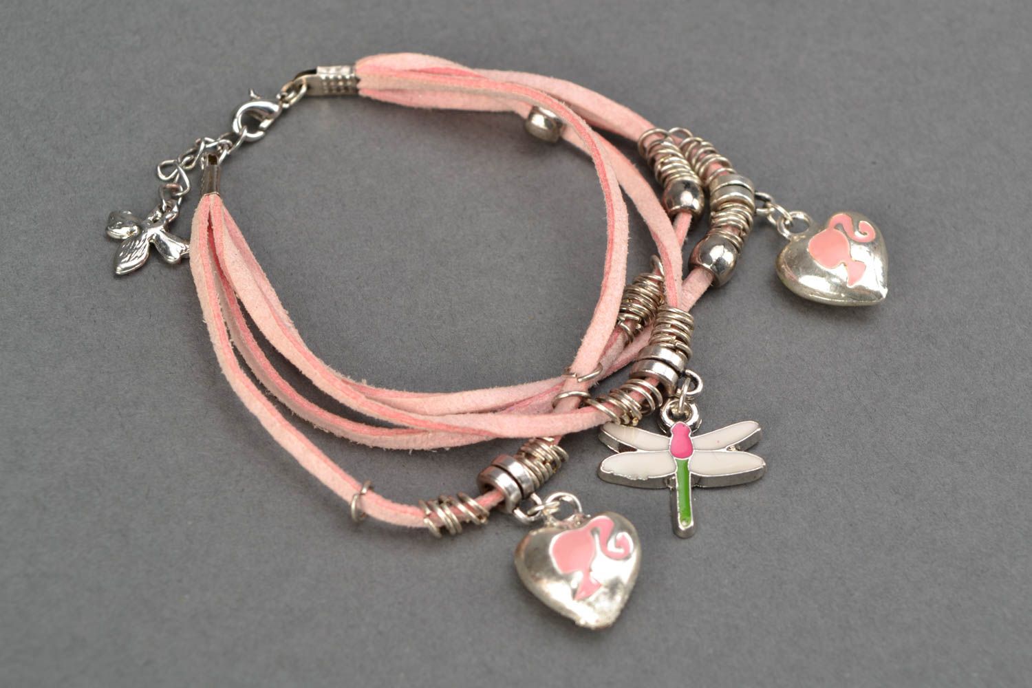 Wrist bracelet with charms Tenderness photo 4