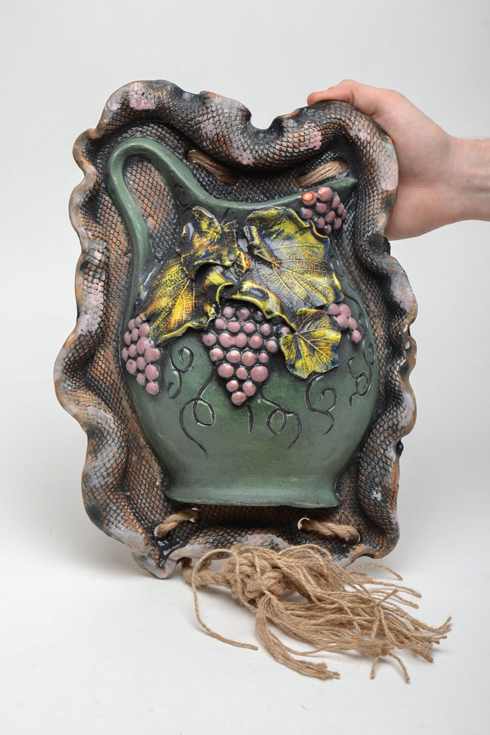 Decorative ceramic panel Jug photo 5