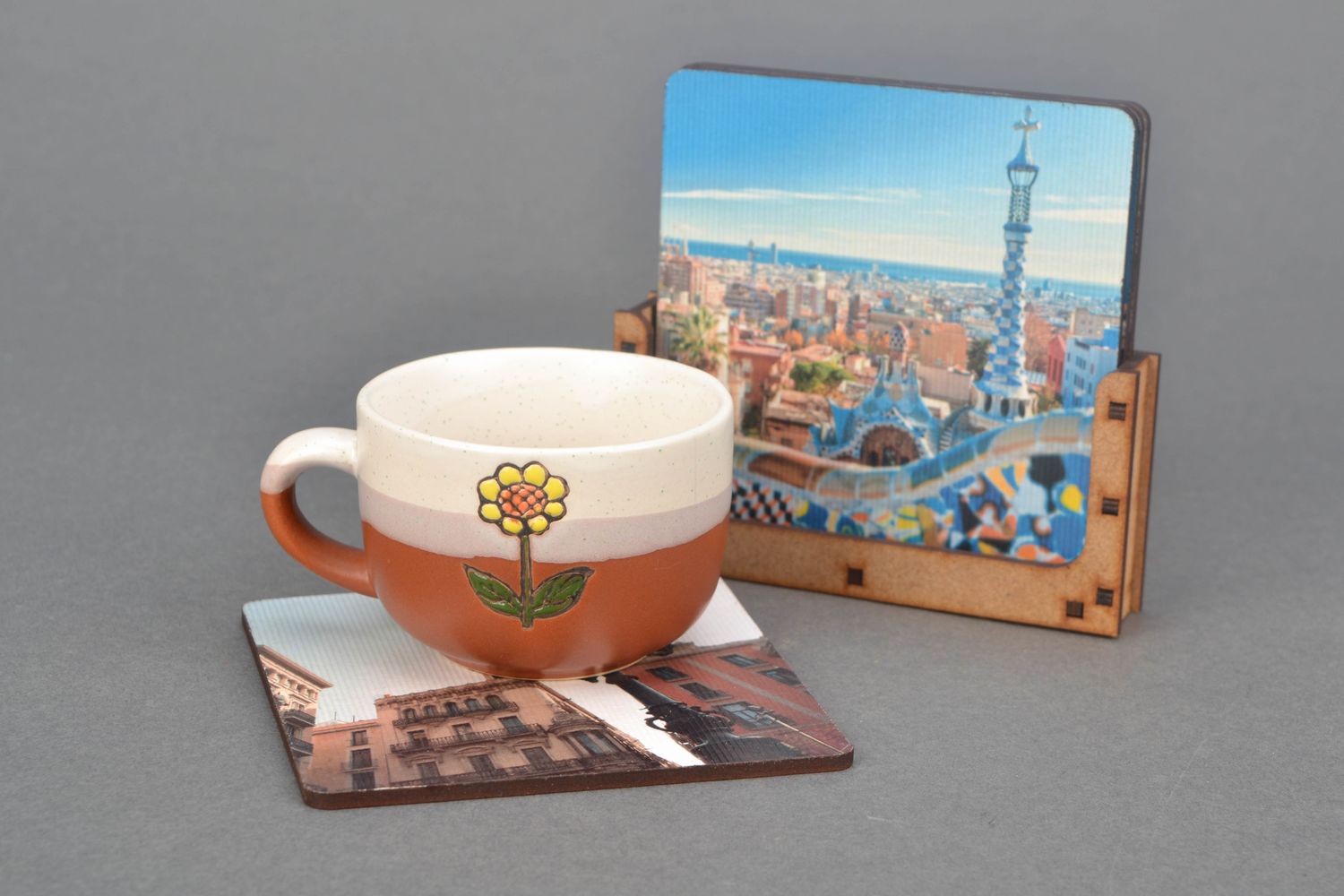 Coasters para tazas Barcelona foto 1