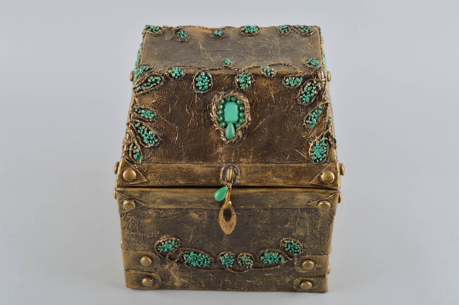 Joyero original hecho a mano caja decorativa para joyas regalo para mujer foto 2