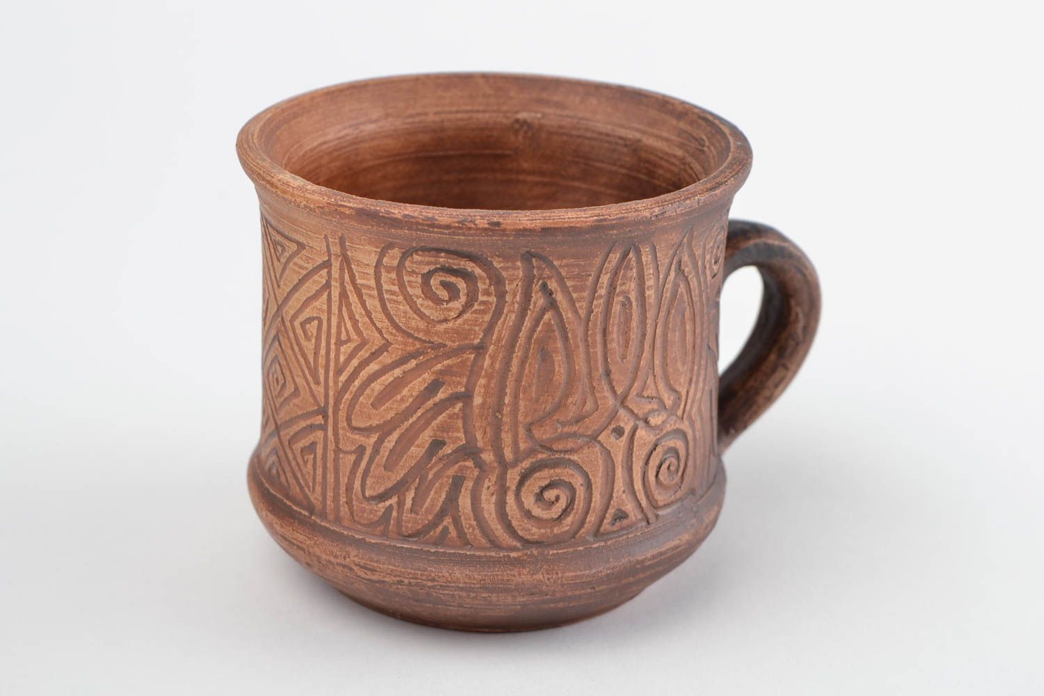 Tasse à thé Mug original fait main 25 cl marron céramique Vaisselle design photo 5
