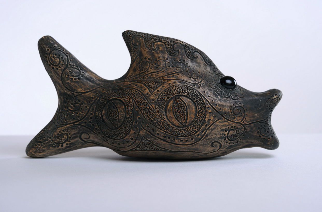 Estatueta de cerâmica Peixe foto 1