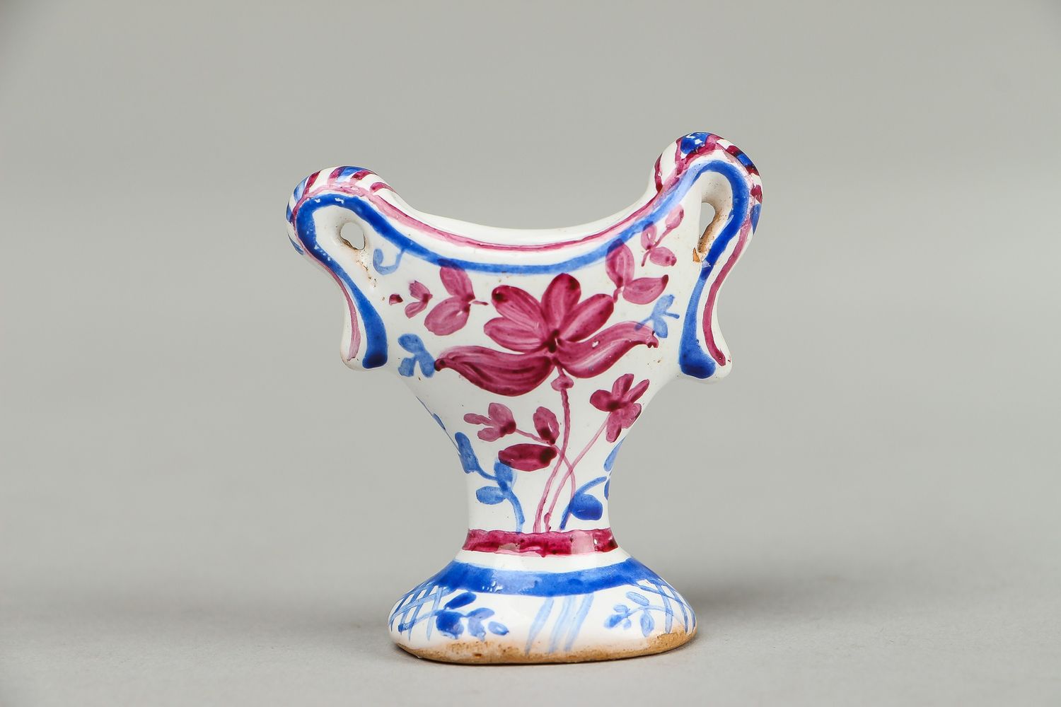 2 inches porcelain little bowl vase with floral décor 0,03 lb photo 1
