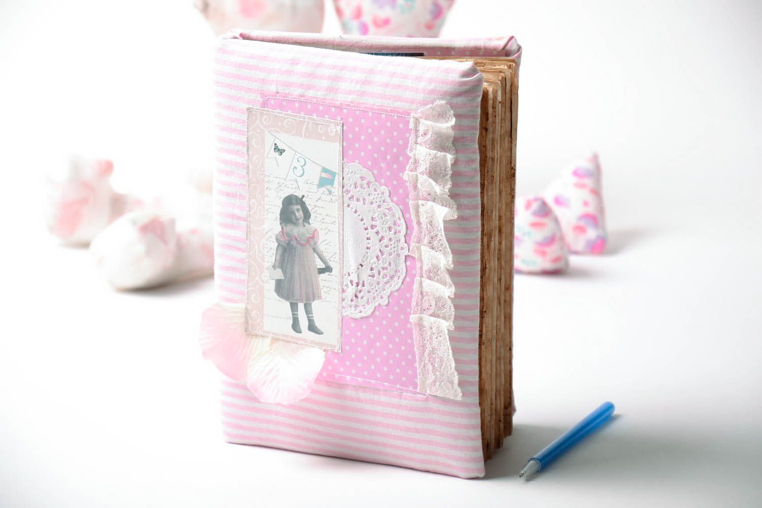 Notebook with soft handmade cover photo 1