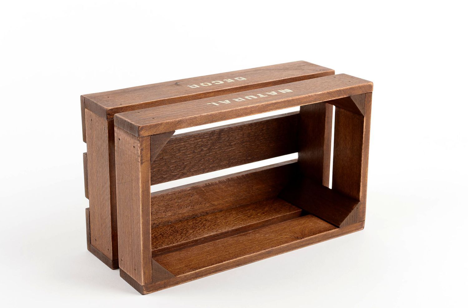 Подарочная деревянная коробка ручной работы ящик из дерева предмет декора фото 4