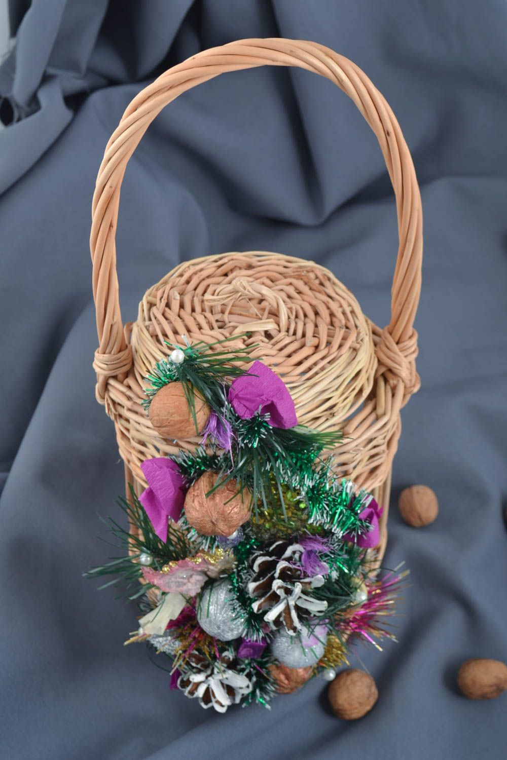 Beautiful handmade woven basket Easter basket ideas designer accessories photo 1