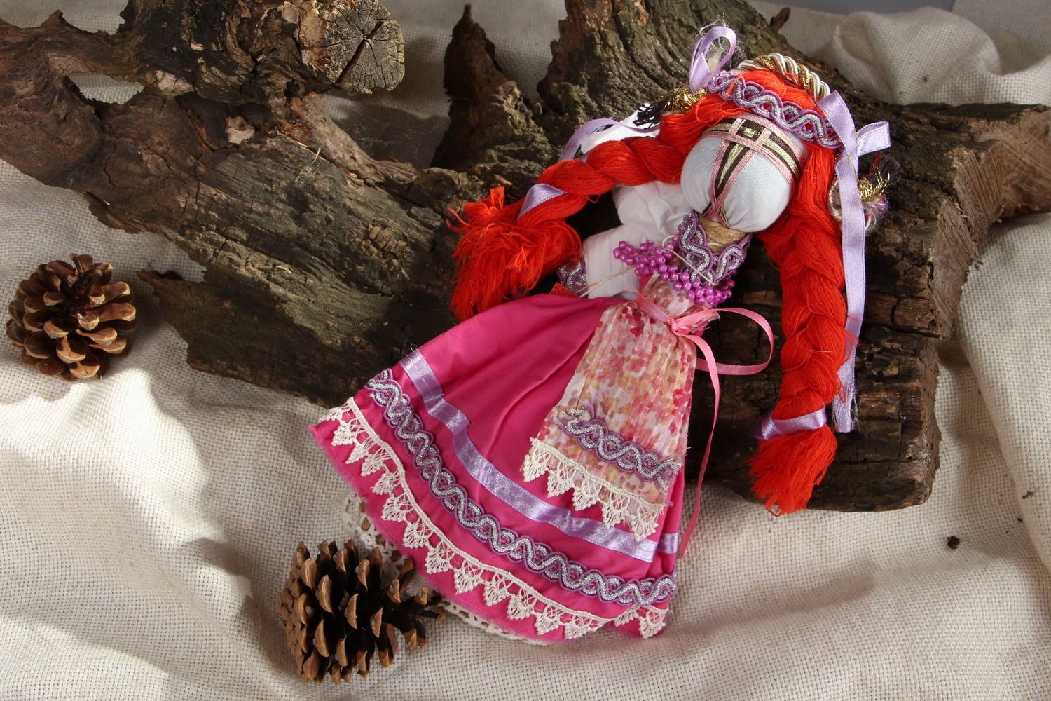 Fabric motanka doll Berehynia photo 5