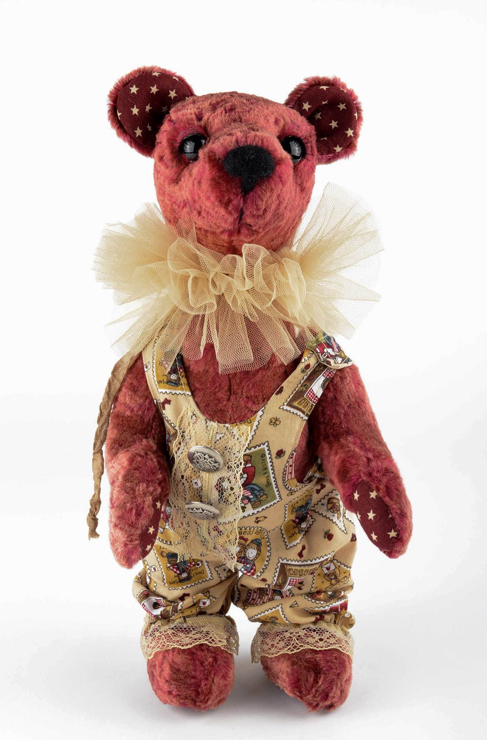 Kuscheltier Bär handmade Deko Idee Designer Geschenk Kleinkinder Spielzeug schön foto 1