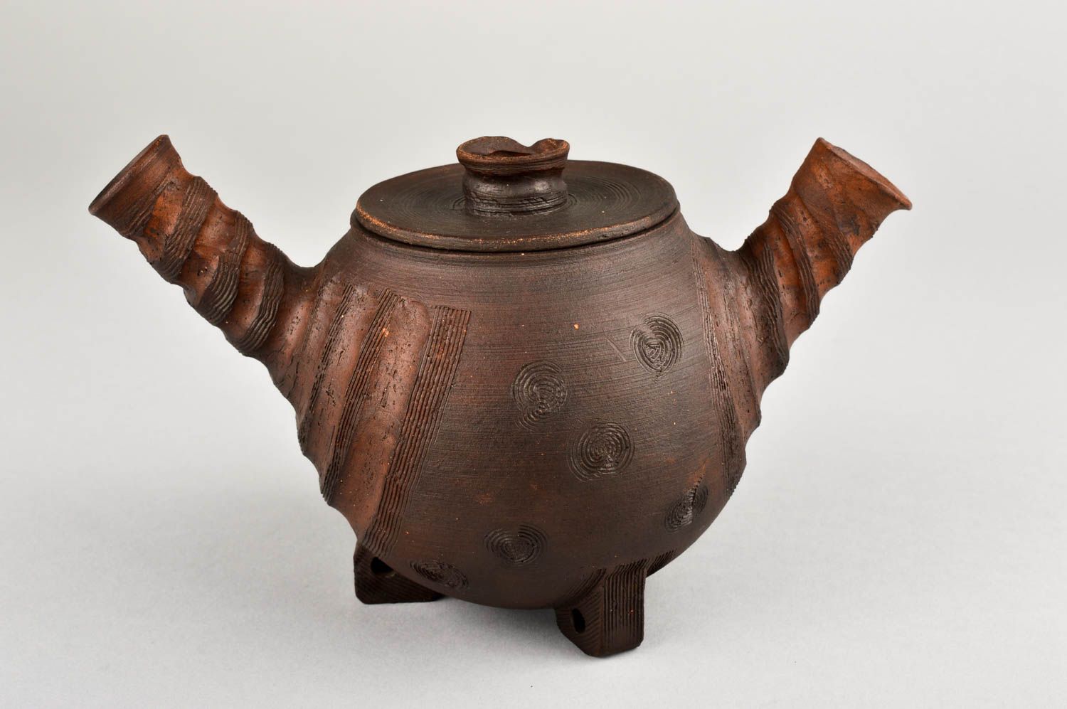 Ton Tasse handmade Keramik Geschirr Ton Teekanne originelles Küchen Geschirr foto 2