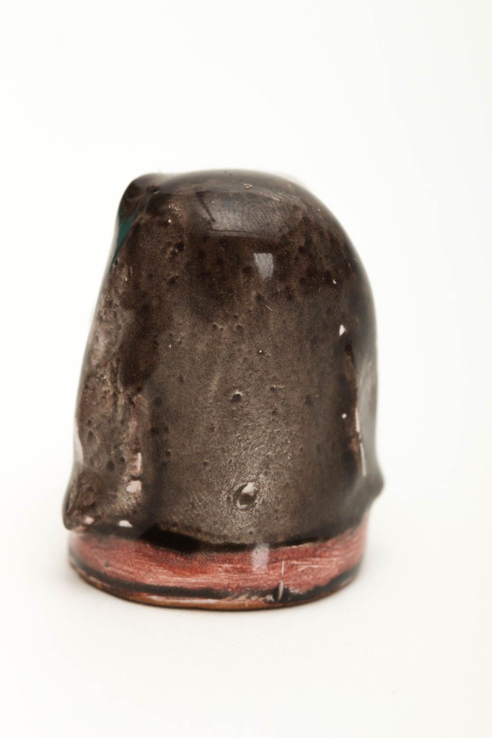 Keramik Handarbeit Fingerhut zum Nähen Geschenk Idee Keramik Deko Sammler Figur foto 3