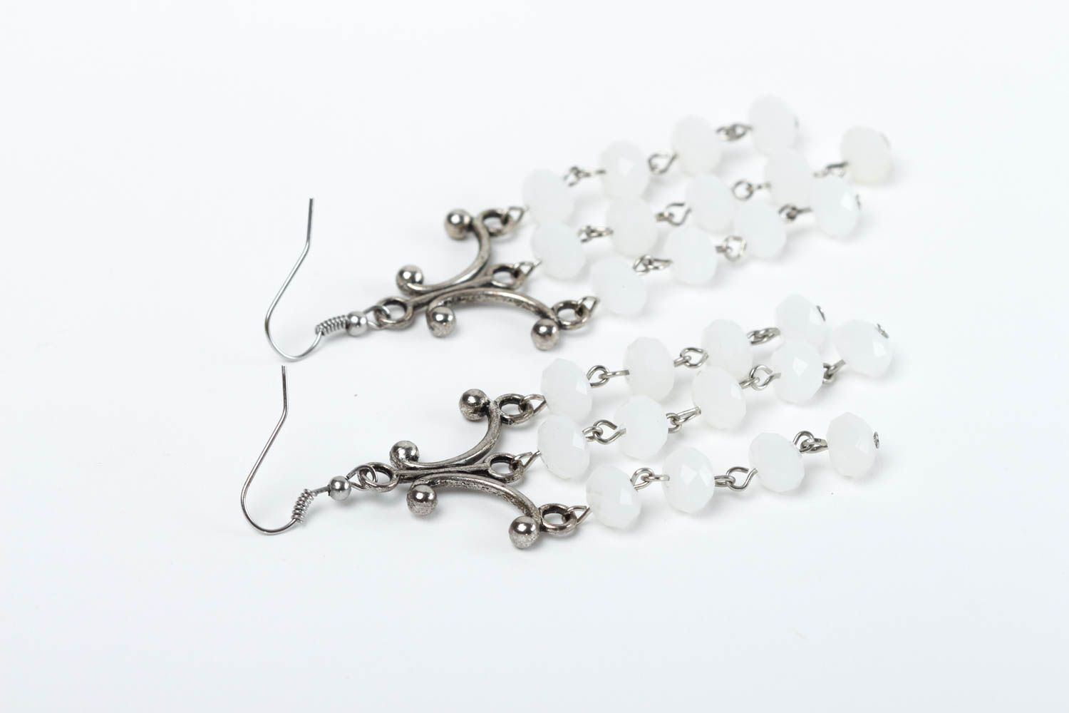 Handmade Ohrringe für Damen Kristall Schmuck Designer Accessoire fein modisch foto 4