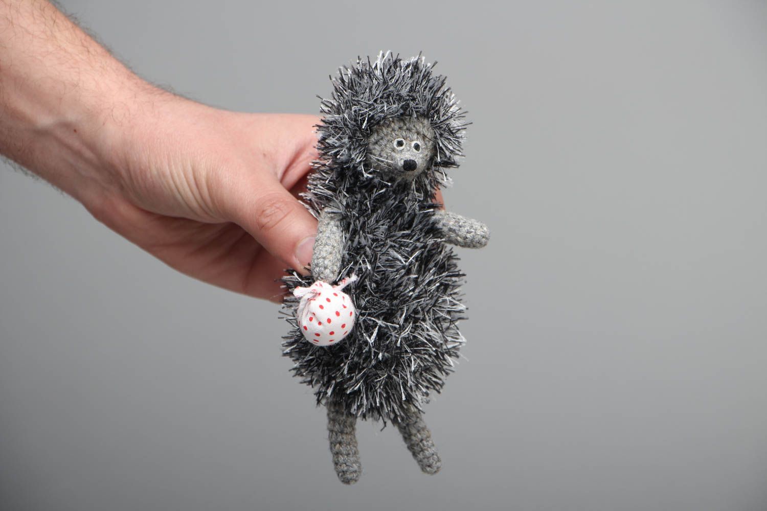Handmade crochet toy Hedgehog photo 4