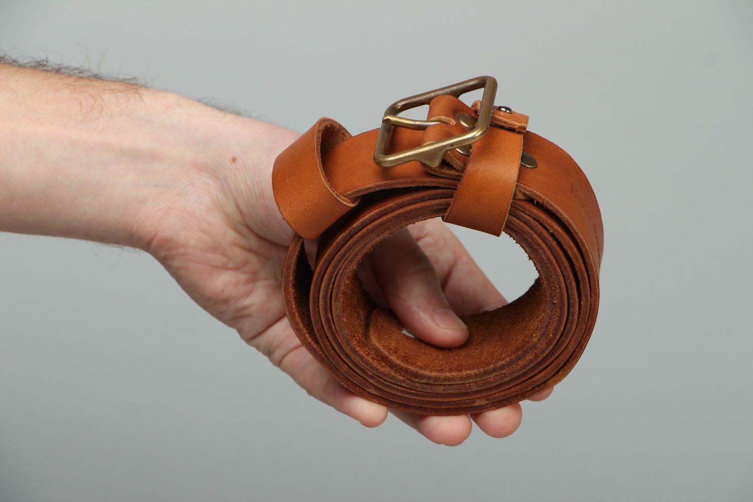 Stylish leather belt photo 3