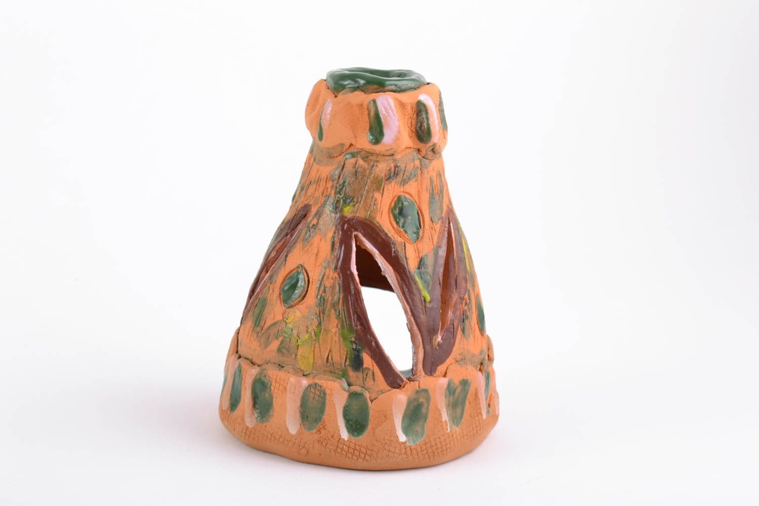 Lampada aromatica di argilla fatta a mano lampada decorativa in ceramica 
 foto 4