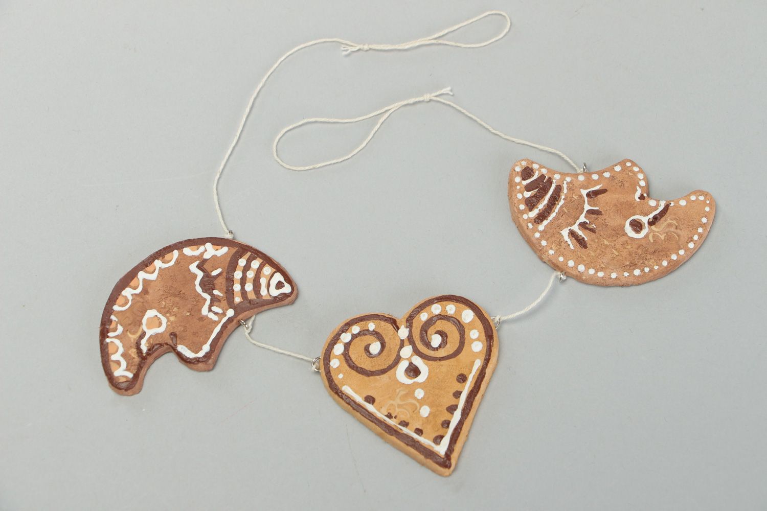 Handmade plastic interior pendant cookies decorative sweets photo 1