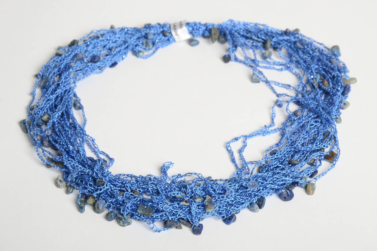 Stylish handmade crochet necklace textile jewelry designs crochet ideas photo 4